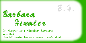 barbara himmler business card